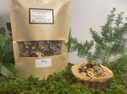 Dried Yellowfoot Chanterelle Mushrooms