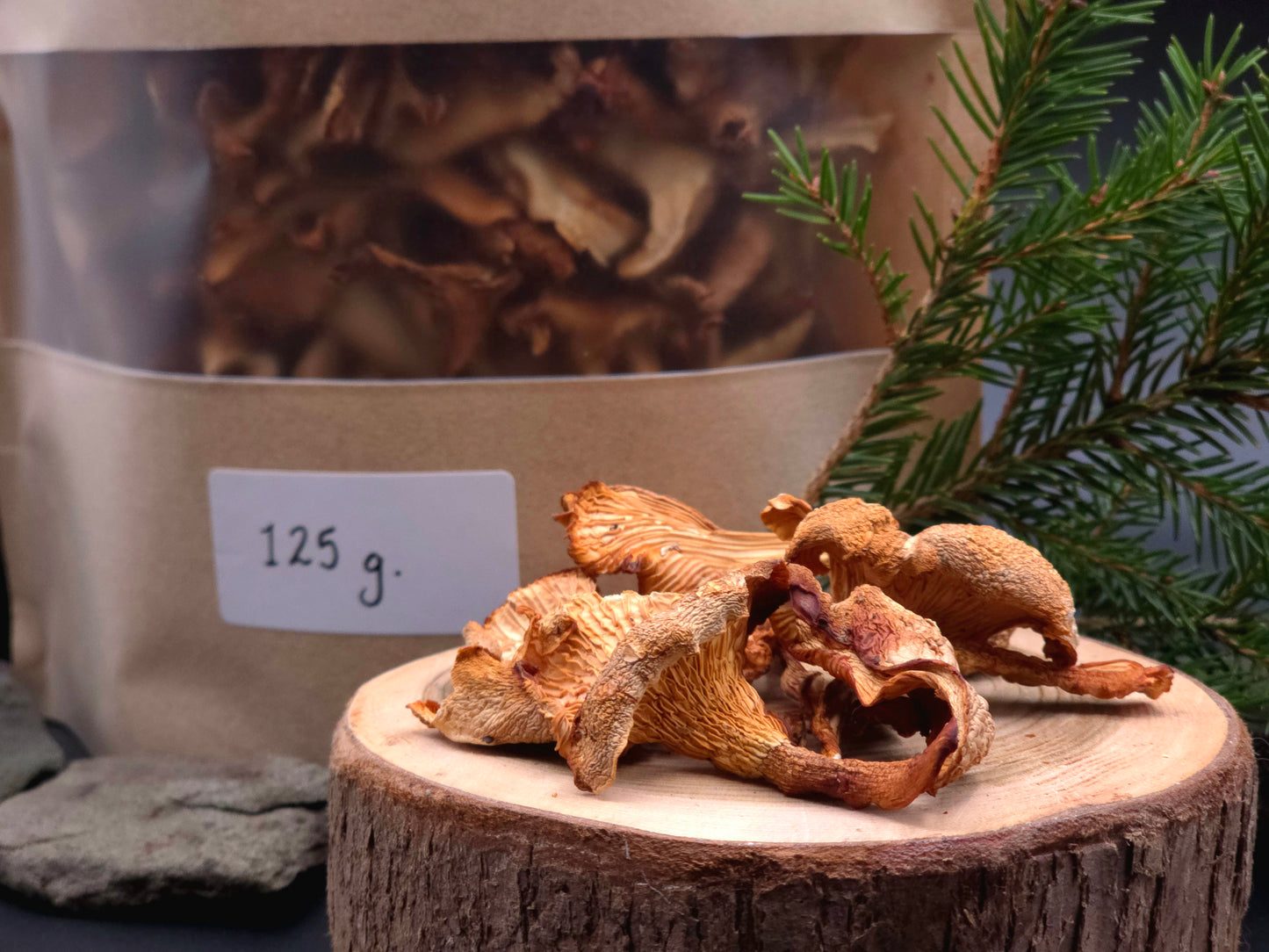 Dried Golden Chanterelle Mushrooms