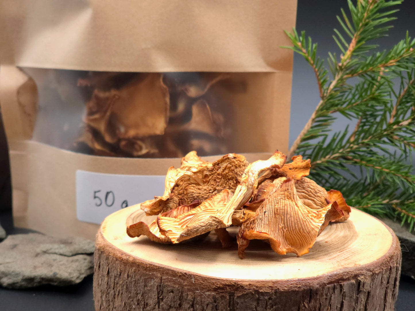 Dried Golden Chanterelle Mushrooms